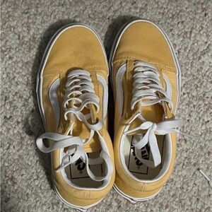 Vans Classic Yellow and White Shoes